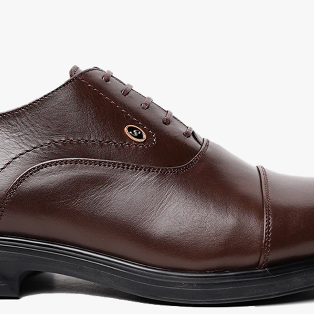 Oxford en cuir, marron -CL313