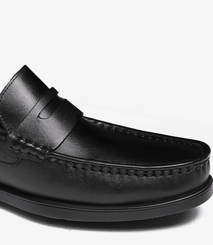 MOCASSIN ALTON en Cuir, Noir – CL46