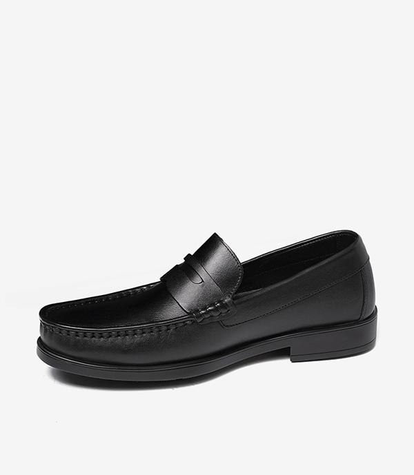 MOCASSIN ALTON en Cuir, Zwart – CL46