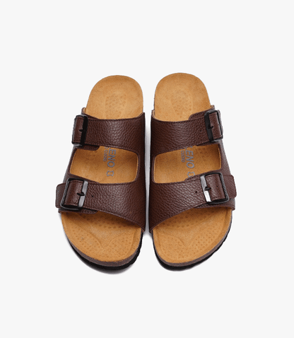 SANDALES Vagabond en Cuir, Marron – SL01