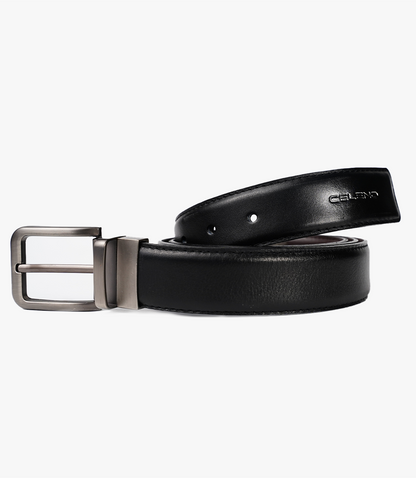 CEINTURE JAY en Cuir, Noir-Marron – CLCLASS