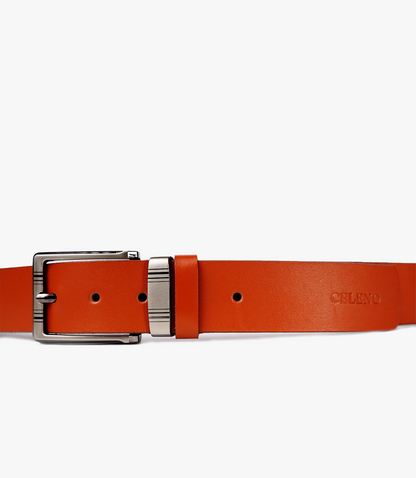 CEINTURE ALFRED en Cuir, Orange – CLSPORT