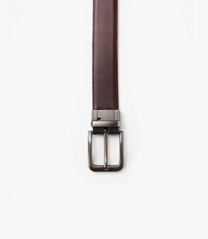 CEINTURE JAY en Cuir, Noir-Marron – CLCLASS